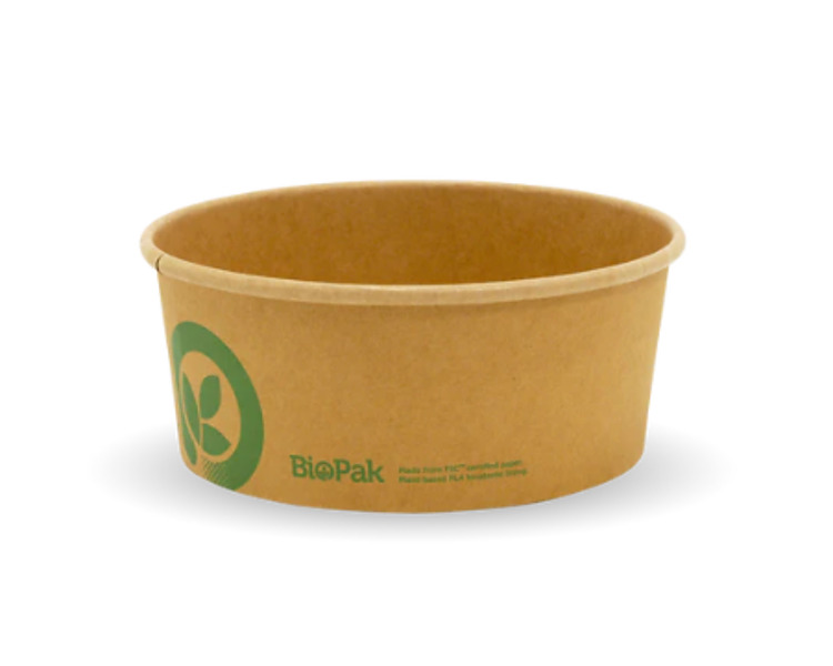 BioBowl Paper Medium Kraft 750ml  400/Ctn