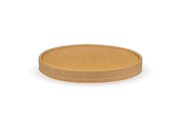 Biobowl Paper Lid Large Kraft Suits 1000ml 400/Ctn