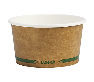 Biobowl Paper Kraft 12oz 430ml 500/Ctn