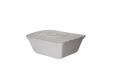 Eco Folia Container White 7 x 6 x 2.5" 300/Ctn