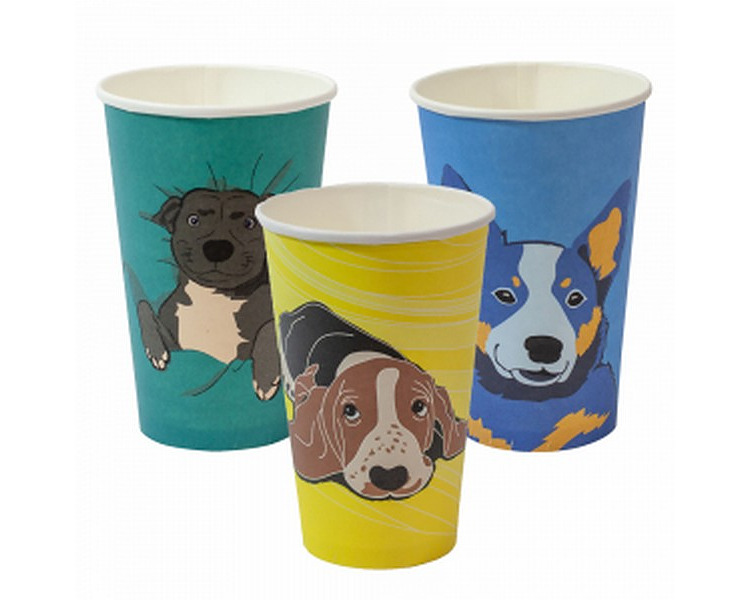 Coffee Cup 16oz Dog Series 1000/Ctn