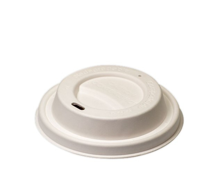 Envirochoice Coffee Cup Lid White (80mm)  1000/Ctn