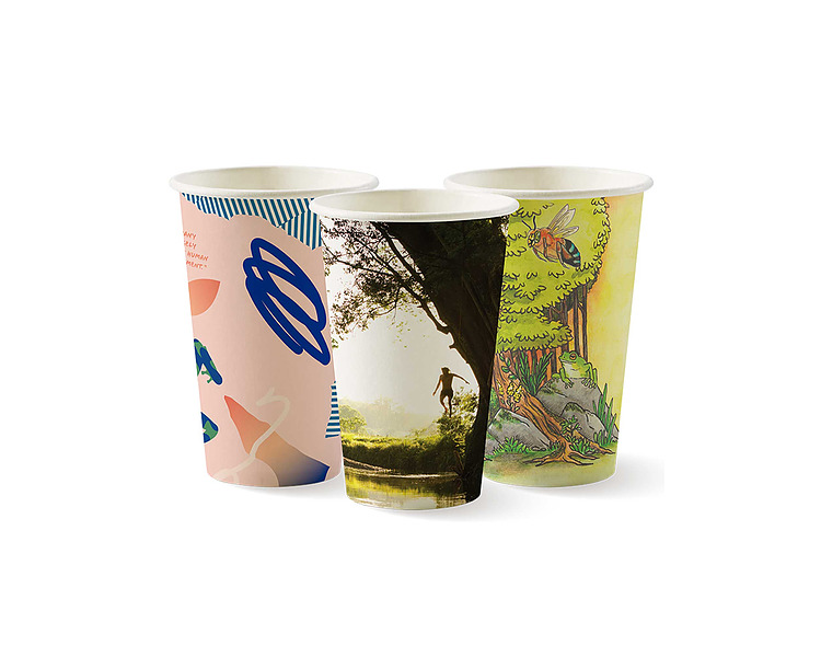 Biopak Coffee Cup 12oz Art Series 1000/Ctn