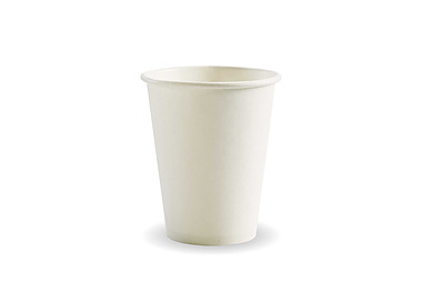 Biopak Coffee Cup 8oz (90mm) White 1000/Ctn