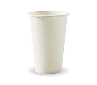 Biopak Coffee Cup 12oz White 1000/Ctn