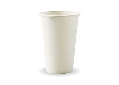 Biopak Coffee Cup 12oz White 1000/Ctn