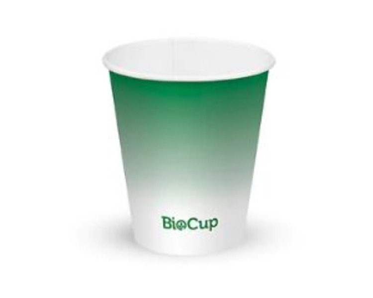 Biopak Cold Cup W & M 6oz 200ml Green Fade 1000/Ctn