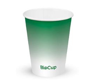 Biopak Cold Cup W & M 8oz 280ml Green Fade 1000/Ctn