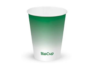 Biopak Cold Cup W & M 8oz 280ml Green Fade 1000/Ctn