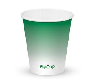 Biopak Cold Cup W & M 10oz 300ml Green Fade 1000/Ctn