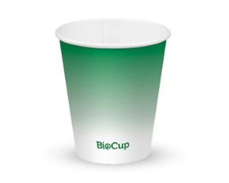 Biopak Cold Cup W & M 10oz 300ml Green Fade 1000/Ctn