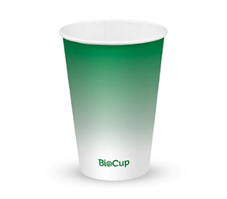 Biopak Cold Cup W & M 14oz 420ml Green Fade 1000/Ctn