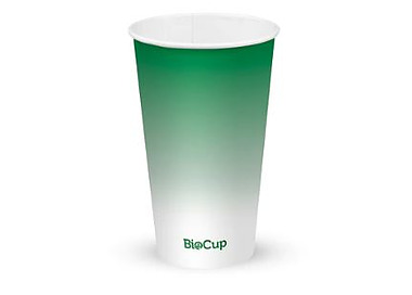 Biopak Cold Cup 16oz 500ml Green Fade 1000/Ctn