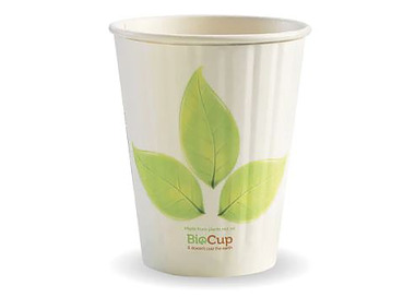 Biopak Cup 12oz 360ml Leaf Design 1000/Ctn