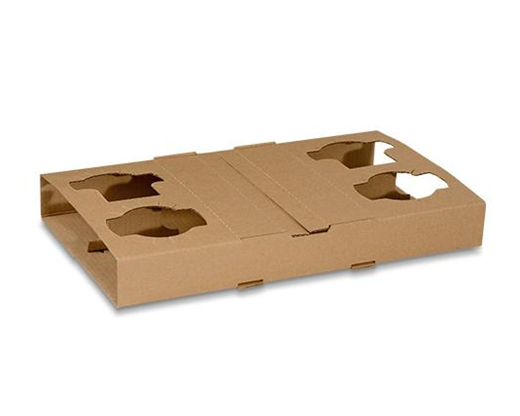 Cup Carry Tray Cardboard 4 Cup 100/Ctn