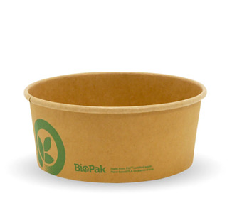 Bowl Paper Medium Kraft 750ml  300/Ctn