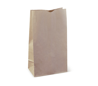 Paper Bag SOS Kraft #12 178 x 112 x 334mmH 500/Pkt