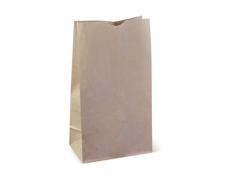 Paper Bag SOS Kraft #12 178 x 112 x 334mmH 500/Pkt