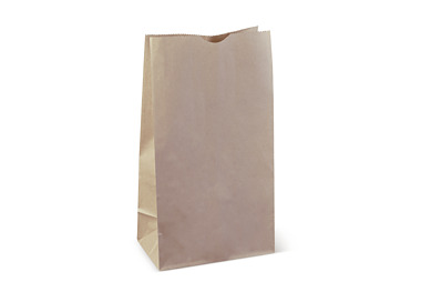 Paper Bag SOS Kraft #12 178 x 112 x 334mmH 500/Pkt