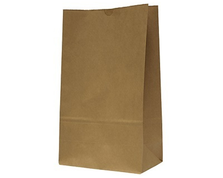 Paper Bag SOS #16 Kraft 240 x 120 x 390mmH 250/Pkt