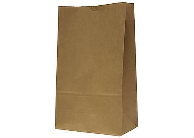 Paper Bag SOS #16 Kraft 240 x 120 x 390mmH 250/Pkt