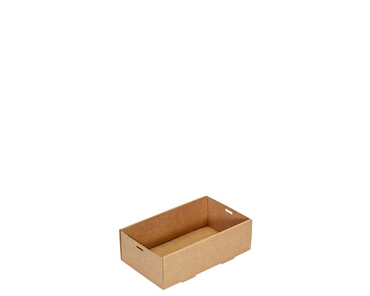 Catering Box Kraft Extra Small 252 x 153 x 80mm 100/Ctn