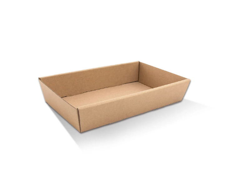 Pac Trading Catering Tray Kraft Small 255 x 155 x 50mm 100/Ctn