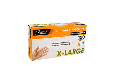 Glove Clear Powder Free X-Large 100/Pkt