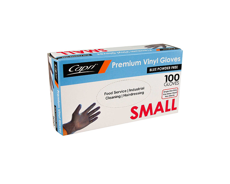 Glove Blue Powder Free Small 100/Pkt