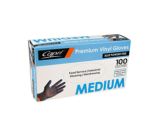 Glove Blue Powder Free Medium 100/Pkt