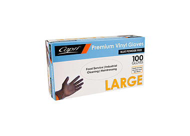 Glove Blue Powder Free Large 100/Pkt