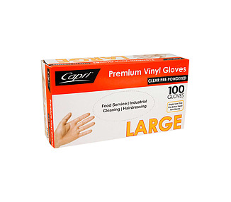 Glove Clear Powdered Large 100/Pkt