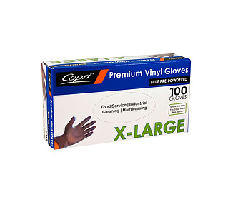 Glove Blue Powdered X-Large 100/Pkt