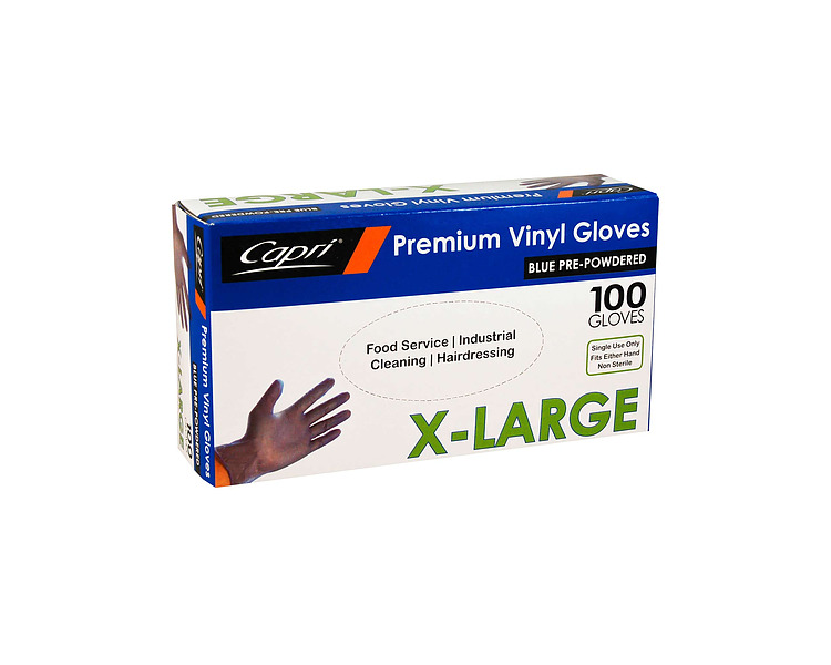 Glove Blue Powdered X-Large 100/Pkt