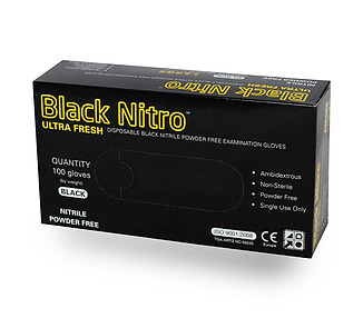 Glove Black Nitrile Small 100/Pkt