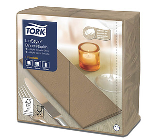 Tork Linstyle Dinner Napkin GT Biscuit 600/Ctn