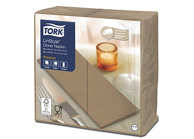 Tork Linstyle Dinner Napkin GT Biscuit 600/Ctn