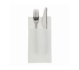 Tork Linstyle Cutlery Pocket Napkin White 400/Ctn