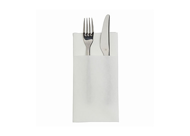 Tork Linstyle Cutlery Pocket Napkin White 400/Ctn