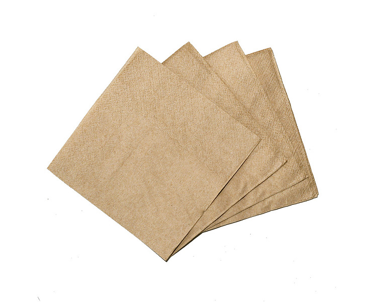 Lunch Napkin 2Ply 1/4 Fold Kraft 2000/Ctn