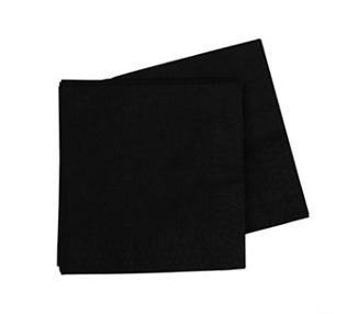 Cocktail Napkin Black 2000/Ctn