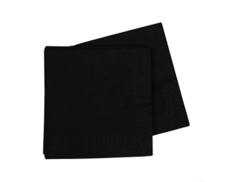 Cocktail Napkin Black 2000/Ctn