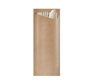 Pochetta Cutlery Pouch 2Ply Napkin Kraft 350/Ctn