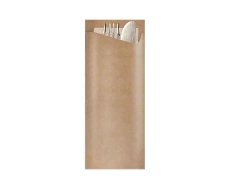 Pochetta Cutlery Pouch 2Ply Napkin Kraft 350/Ctn