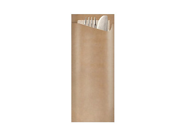 Pochetta Cutlery Pouch 2Ply Napkin Kraft 350/Ctn