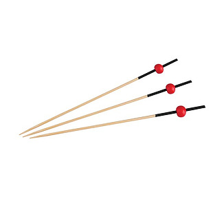 Bamboo Skewer Rio Ends 12cm 100/Pkt