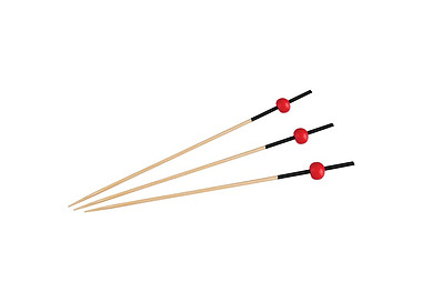 Bamboo Skewer Rio Ends 12cm 100/Pkt