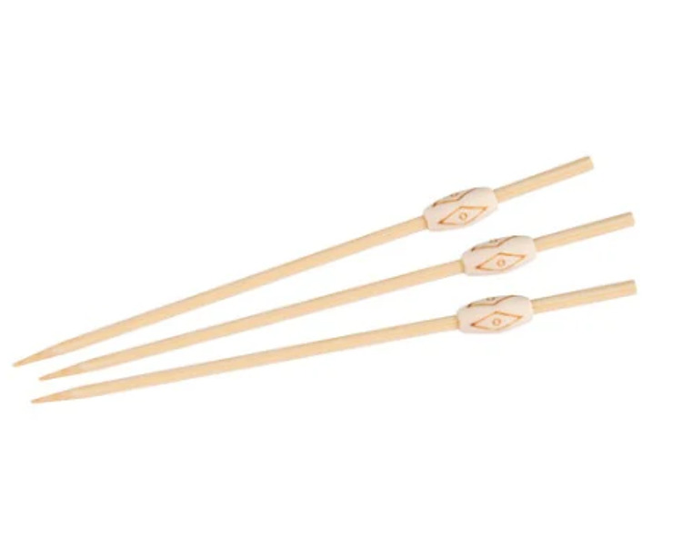 Bamboo Skewer Aztec Ends 12cm 100/Pkt