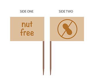 Food Markers Nut Free 500/Pkt