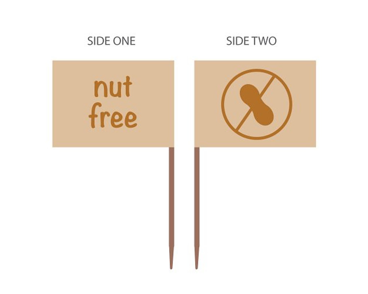 Food Markers Nut Free 500/Pkt